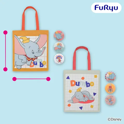 ダンボ 缶バッジ付きトートバッグ~Disney Collection~