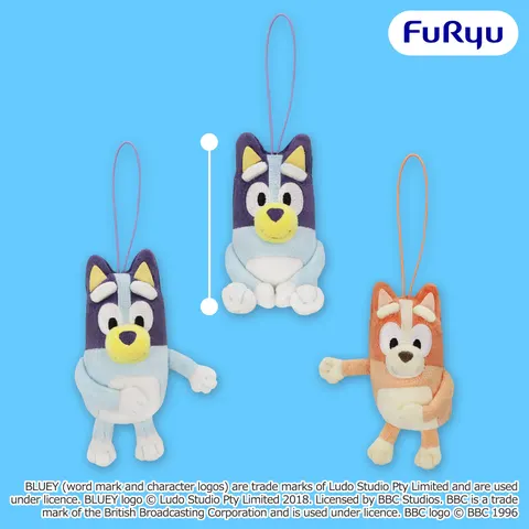 ブルーイ いろんなポーズのマスコット