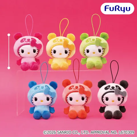 パンダ ハローキティ カラフルパンダマスコット