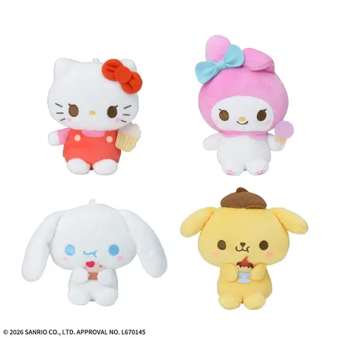 ゆるかわ サンリオキャラクターズ マスコット Sweet Snack Friends