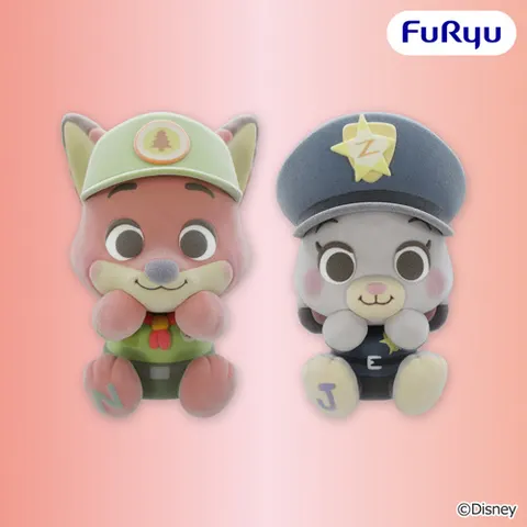 ズートピア ミルキーボア フロッキーフィギュア~ニック / ジュディ?